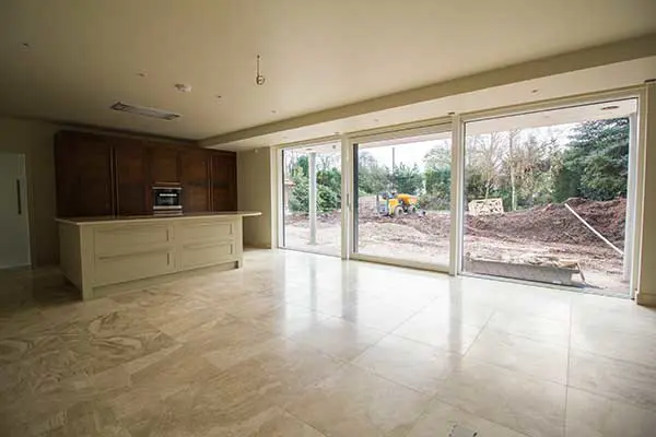 Large Internorm lift and slide door in kitchen area.