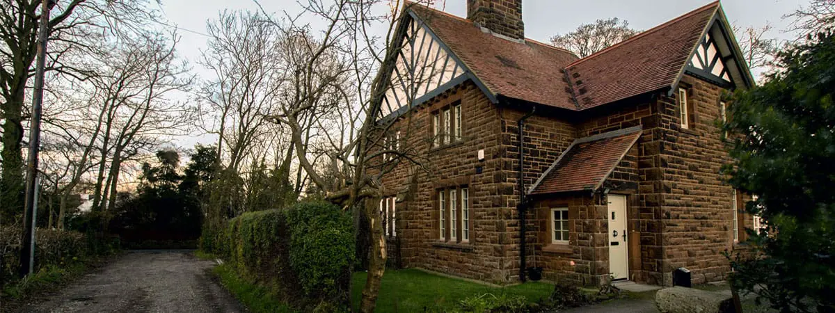 Timber alternative UPVC windows and door in period cottage.