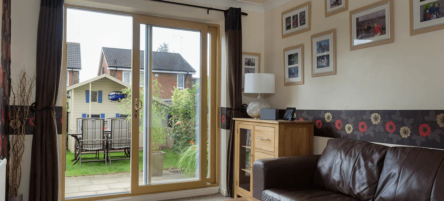 Irish Oak sliding door