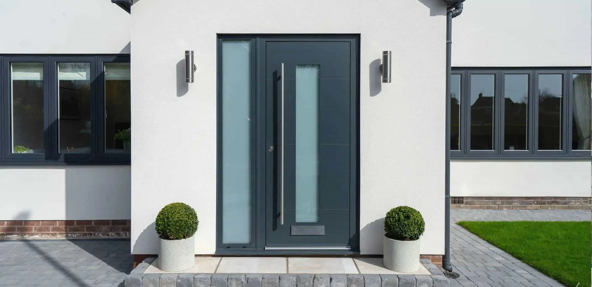 Anthracite Grey composite entrance door.